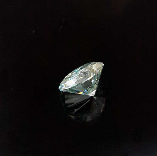 1.241ct Greenish Blue Moissanite