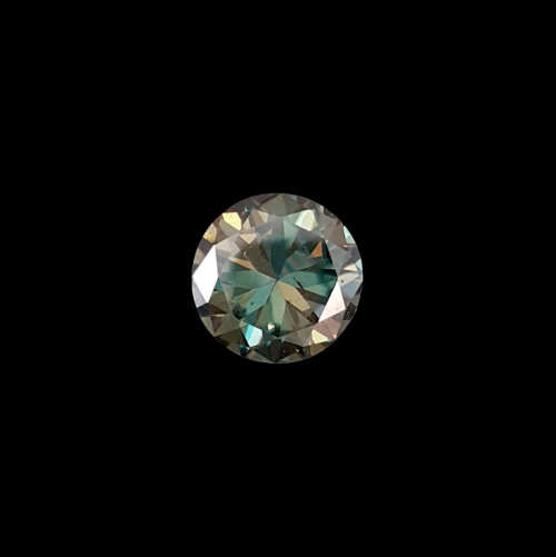 1.523ct Bluish Green Moissanite