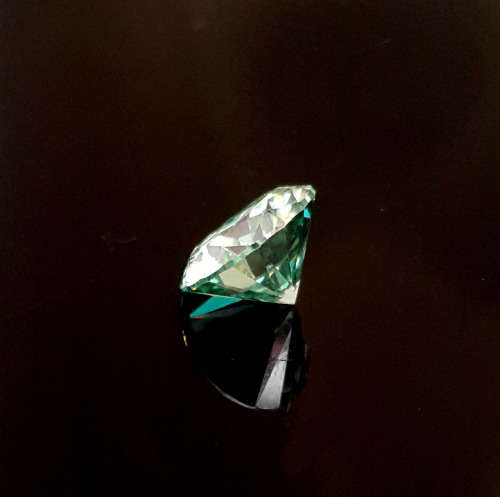 1.204ct Bluish Green Moissanite