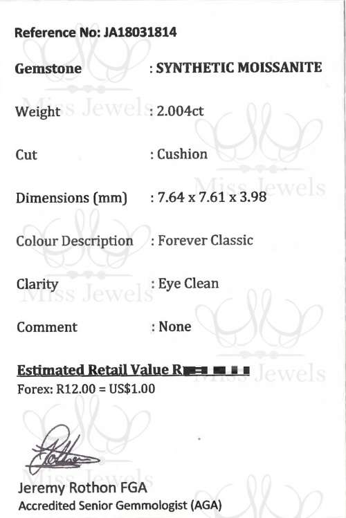 2.004ct Forever Classic Moissanite