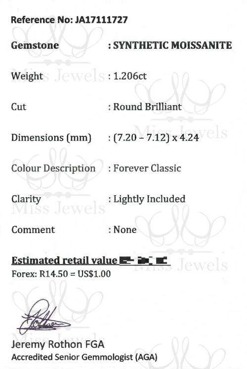 1.206ct Forever Classic Moissanite