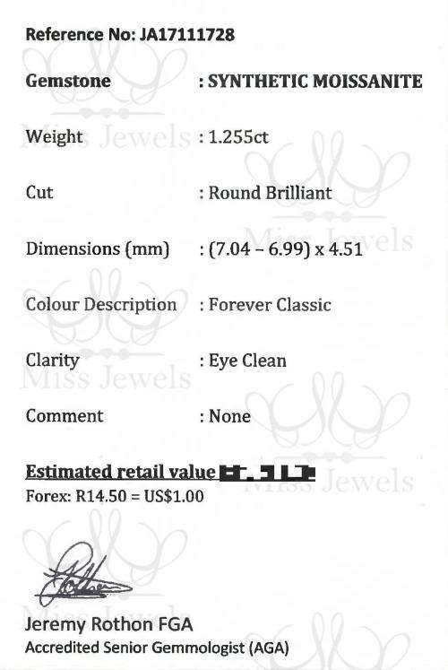 1.255ct Forever Classic Moissanite
