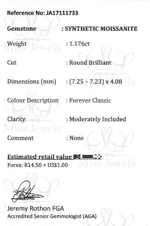 1.176ct Forever Classic Moissanite