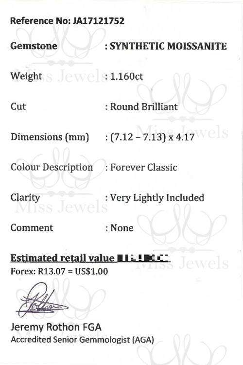 1.16ct Forever Classic Moissanite