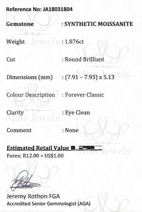 1.876ct Forever Classic Moissanite