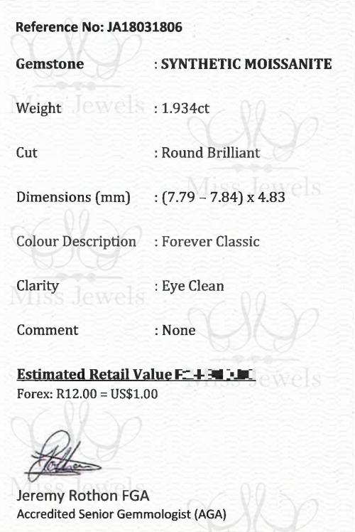 1.934ct Forever Classic Moissanite