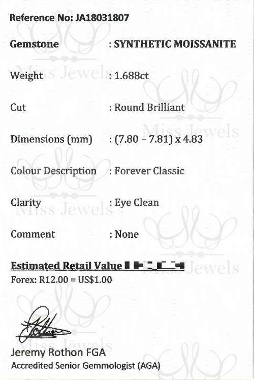 1.688ct Forever Classic Moissanite