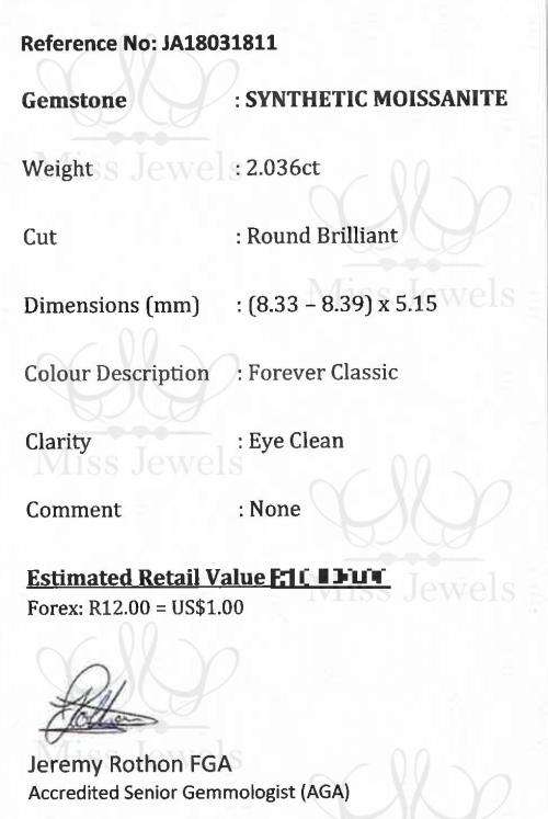 2.036ct Forever Classic Moissanite