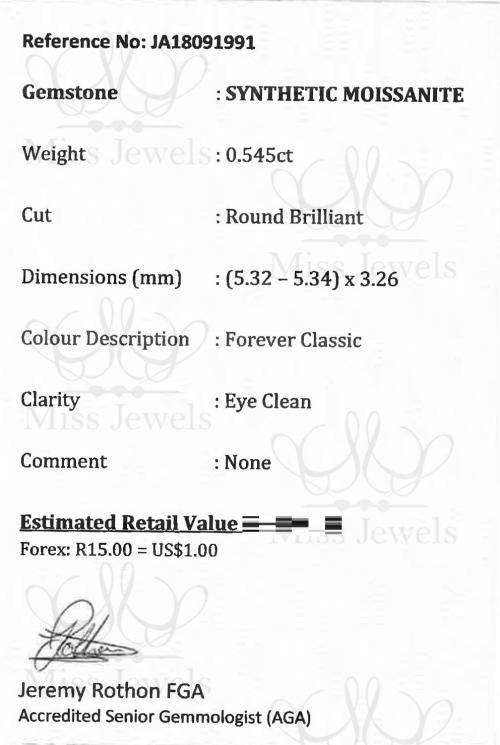 0.545ct Forever Classic Moissanite