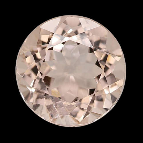 1.105ct Round Brilliant Cut Genuine Beryl(Morganite)