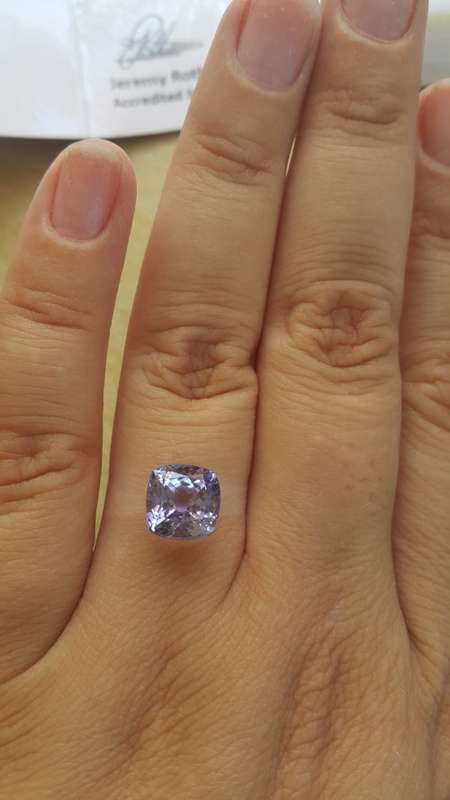 3.846ct Cushion Cut Genuine Tanzanite
