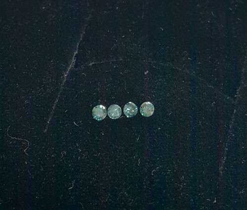 4 Blue Diamonds 0.07ctw