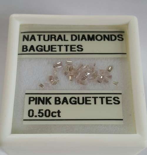 Pink Baguette Diamonds
