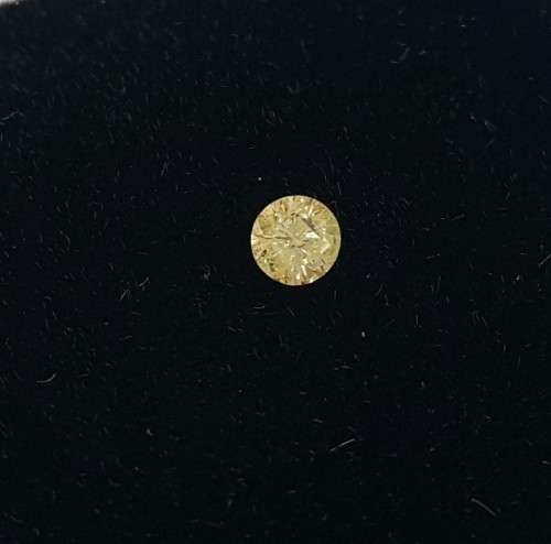 0.13ct Yellow Diamond