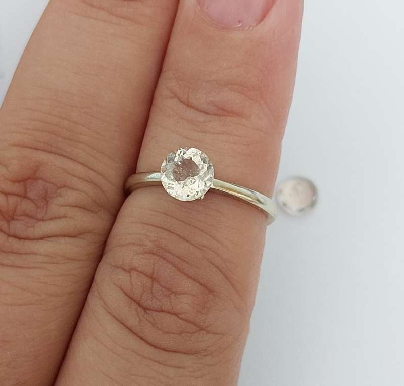 0.7ct Two Light Peach Pink Morganite
