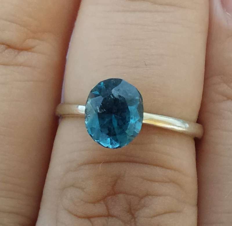 0.98ct London Blue Oval Tourmaline