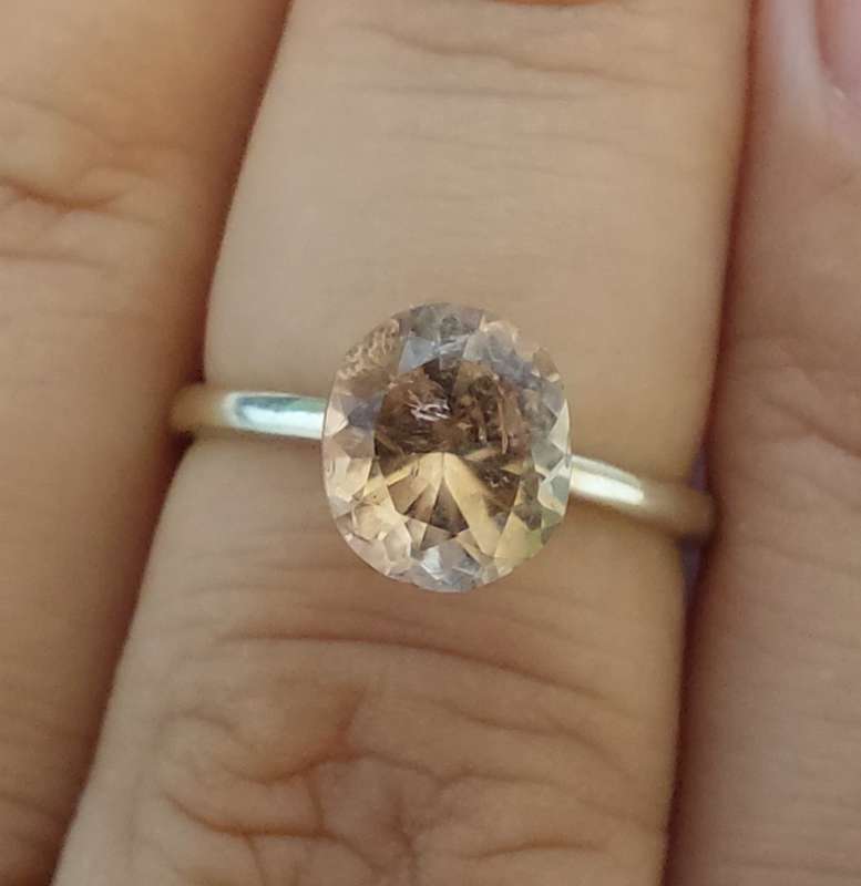 1.39ct Golden Brown Oval Tourmaline