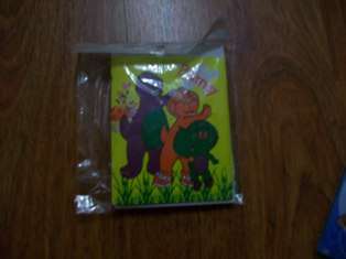 KIDS PARTY invitation (10) with envelope - barney