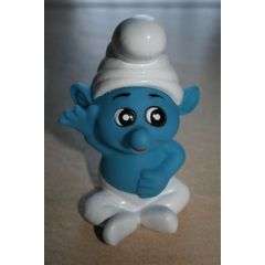 Smurf savings bank/ colour changing night light 13cm high