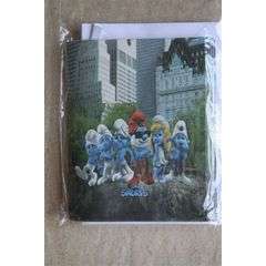 SMURFS KIDS PARTY invitation cards + envelope (10)