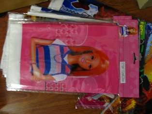 barbie kids party TABLE COVER PLASTIC 132x220cm