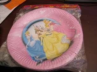 princess kids PARTY BIG PAPER PLATES(10)