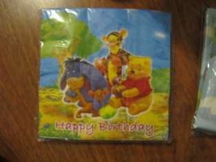 winnie the pooh SERVIETTES (20) - kids parties