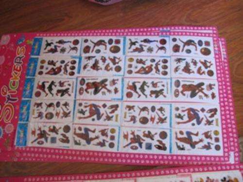 SPIDERMAN STICKER SHEET - 20 PACKS OF STICKERS ON - PERFECT FOR PARTY PACKS