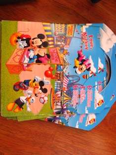 mickey / minnie mouse COLORING /' activity BOOK WITH 6 STICKER PAGEs