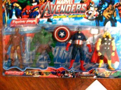 The Avengers figurines - Captain America,Thor, Iron man, hulk +-14cm high - perfect for cake toppers
