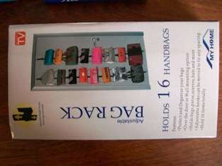 Adjustable bag rack - holds 16 handbags