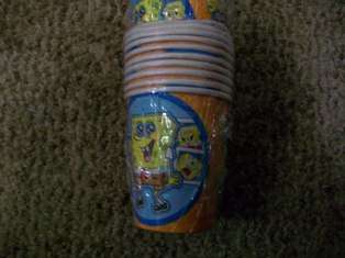 Spongebob squarepants KIDS PARTY cups (10)