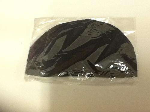 Black material swimming cap
