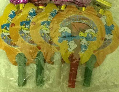 Smurfs blow outs kids PARTY blow outs (5 per pack)