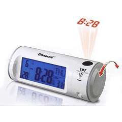 Clapping controlled back light projection clock with calender on