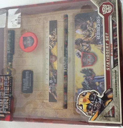 Transformers stationery set
