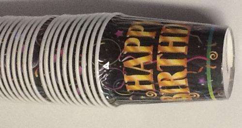 Happy birthday  party CUPS / GLASSES (10)