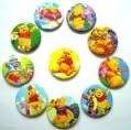 Winnie the pooh badges - 10 per pack, great party favor