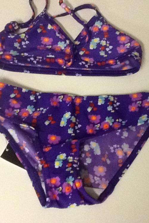 STUNNING GIRLS SWIM SUIT/ COSTUME +-3-4 -purple bikini from woolworths