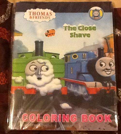 Thomas tank coloring book with sticker pages - party favor
