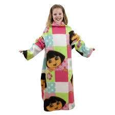 Sleeved Fleece blanket - dora - 90x120cm