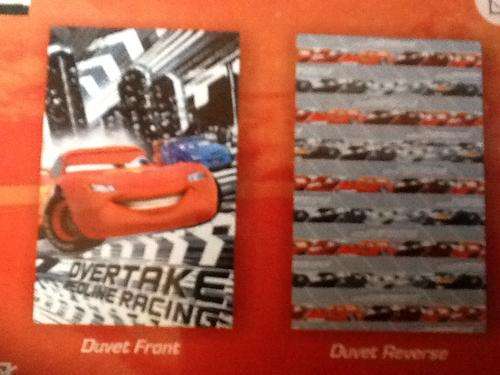 Cars lightning mcqueen reversible DUVET SET - double duvet 200x200cm 2 PILLOWCASE