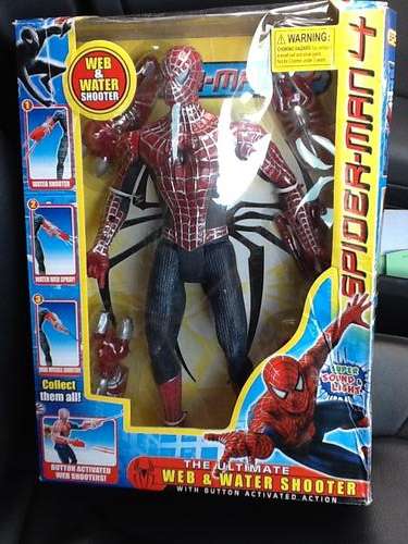 large Spiderman 30cm b and water shooter - spiderman