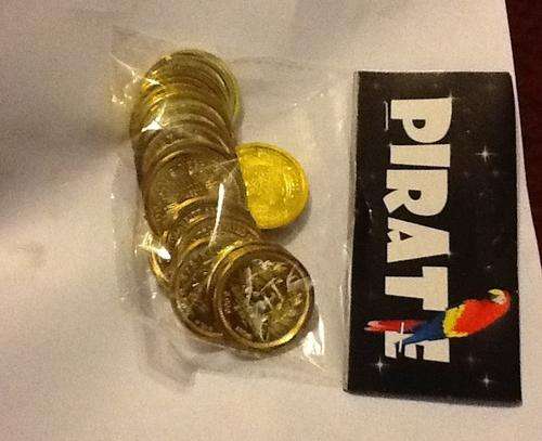 Pirate plastic gold coins - great for party decor
