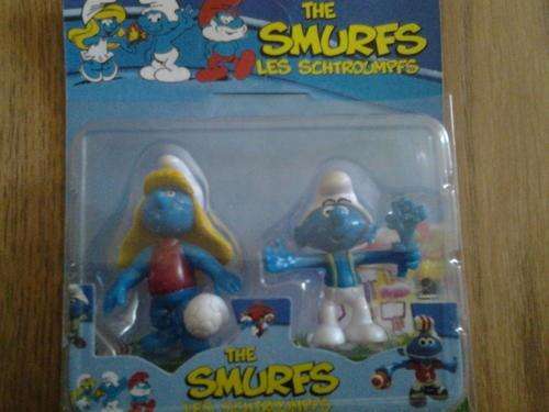 SMURF set of 2 characters - work for cake toppers also