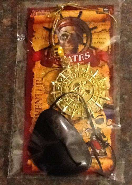 pirates PARTY favor - eyepatch and plastic gold coin necklace