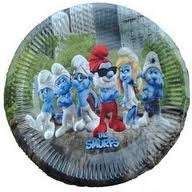 SMURFS KIDS PARTY PLATES (10 BIG)