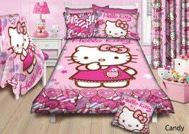 Hello kitty candy reversible dUVET SET - three quarter - ONE PILLOWCASE - 150x200