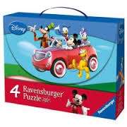 Mickey mouse clubhouse ravensburger set of 4 puzzles in case