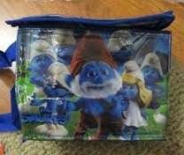 smurfs COOLERBAG / LUNCH BAG - great party favor